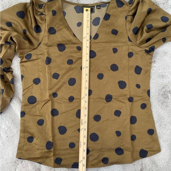 NWT G by Giuliana olive long sleeve shirt size S - Picture 10 of 13